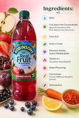 Robinson's Summer Fruits, No Added Sugar, 1-Liter (Pack of 3)