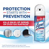 Lysol To Go Disinfectant Spray, Travel Size Sanitizing, For On-the-Go Disinfecting and Deodorizing, Crisp Linen, 1.5 Fl. Oz (Pack of 4)