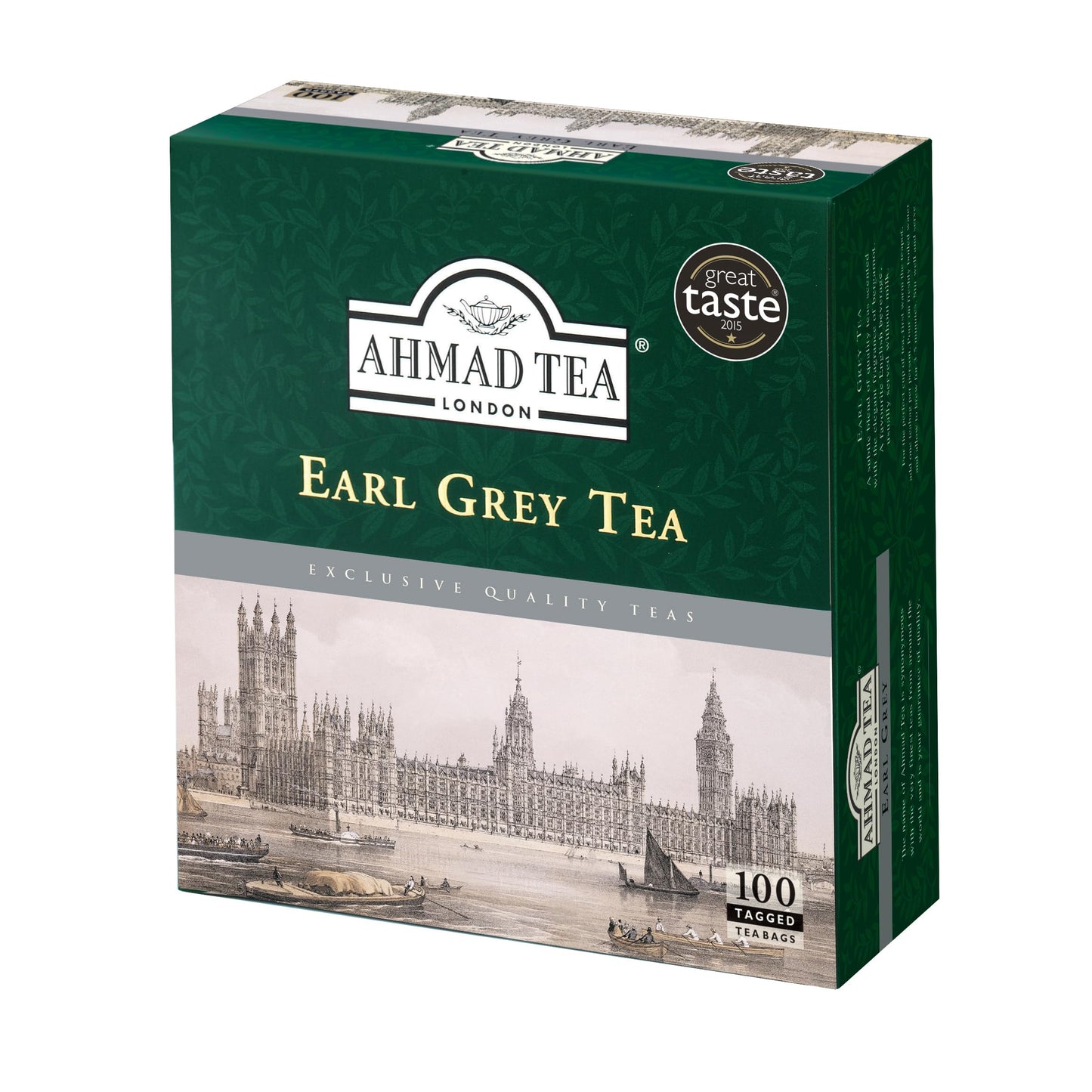 Ahmad Tea 100 Pack, earl grey, 1200 Count, (Pack of 12) (595-12)