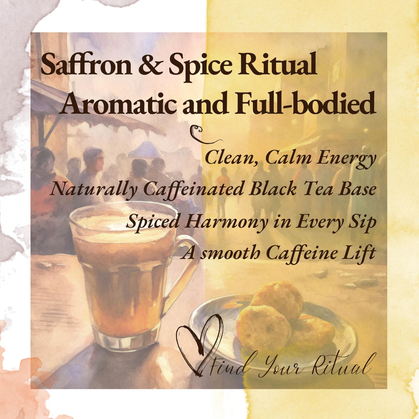 Sattva Tea Co | Kolkata Street Chai | 200g/7oz Loose Leaf (Makes 40+ Cups) | Rich Chai tea with Aromatic Spices: Ginger, Cardamom, Cinnamon, Nutmeg