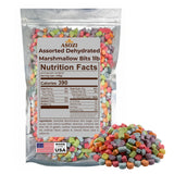 Assorted Dehydrated Mini Marshmallows - 1LB Resealable Bag of Vibrant Freeze Dried Marshmallows for Hot Chocolate, Cereal, Baked Goods, & Snack