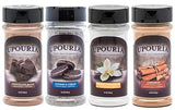 Sunny Sky Upouria Coffee Topping Variety Pack - Chocolate, Cookies N Cream, French Vanilla and Cinnamon with Brown Sugar - 5.5 Ounce Shakeable Topping