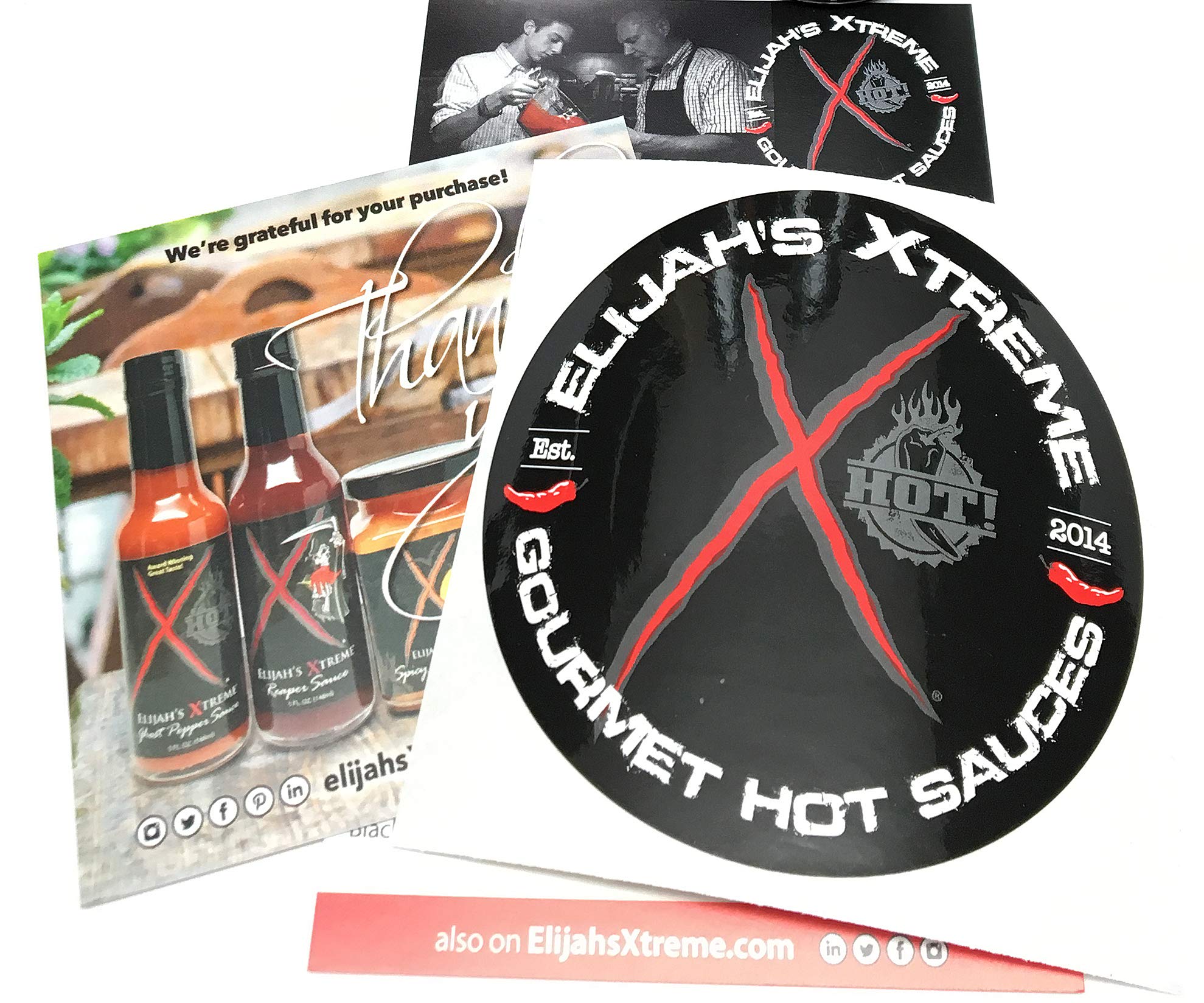 Elijah's Xtreme Carolina Reaper Hot Pepper Sauce with Sweet Black Cherries, Cranberries and Kentucky Bourbon (5 oz) (2-Pack) (Xtreme Ghost Pepper