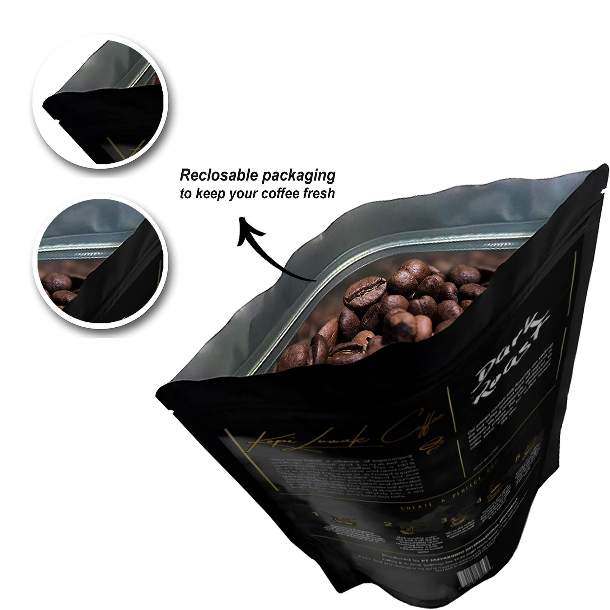 Wallacea Coffee Certified Wild Kopi Luwak Coffee Ground, Wild Civet Cat Coffee Ground, from Gayo Sumatra Indonesia 8.8 Oz (Ground)