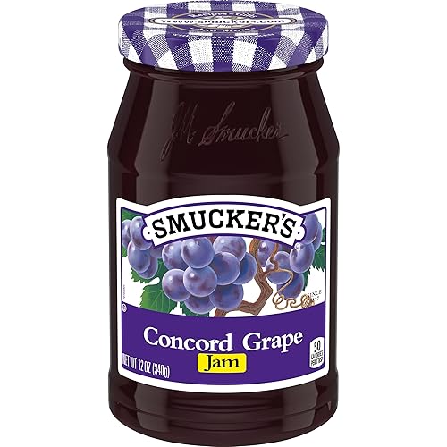 Smucker's Concord Grape Jam, 12 Ounces (Pack of 6)