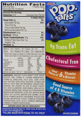 Kellogg's Pop-Tarts Frosted Blueberry Toaster Pastries 8 ct (Pack of 2)