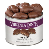 Virginia Diner Chocolate Pecan Dovetail Candy Clusters with Caramel - Preservative Free from Virginia Since 1929-18 Oz