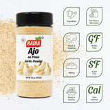 Badia Garlic Powder, 5.5 oz - Premium Garlic Powder for Cooking, Seasoning & Spice Blends, Freshly Ground and Flavorful
