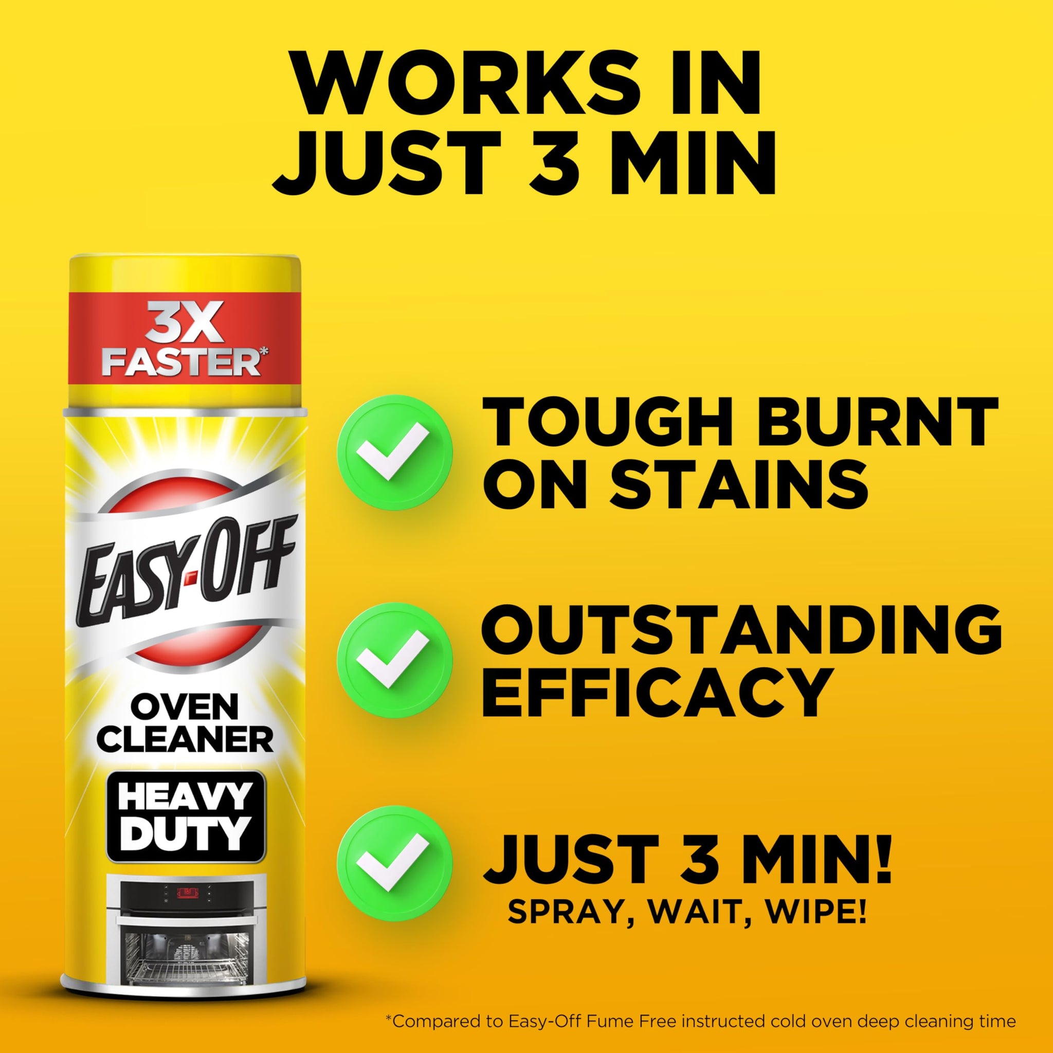 EASY-OFF 87979CT Heavy Duty Oven Cleaner, Fresh Scent, Foam, 14.5 oz Aerosol (Case of 12)