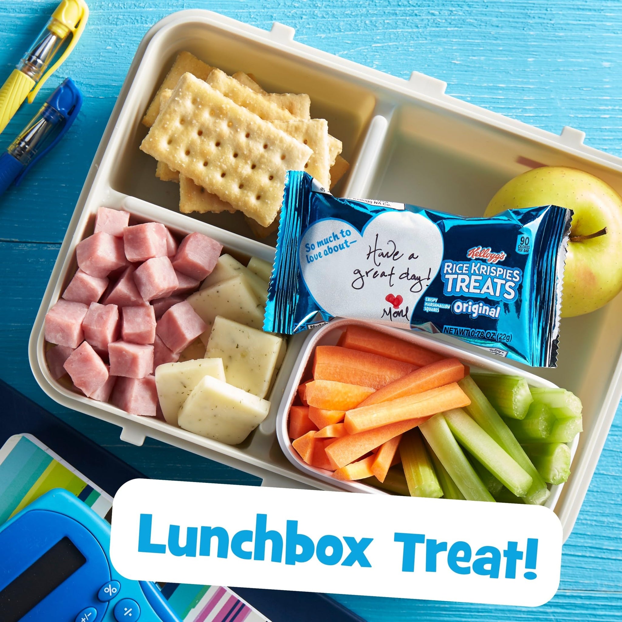 Rice Krispies Treats Marshmallow Snack Bars, Lunch Snacks, Original, 26oz Box (20 Count)