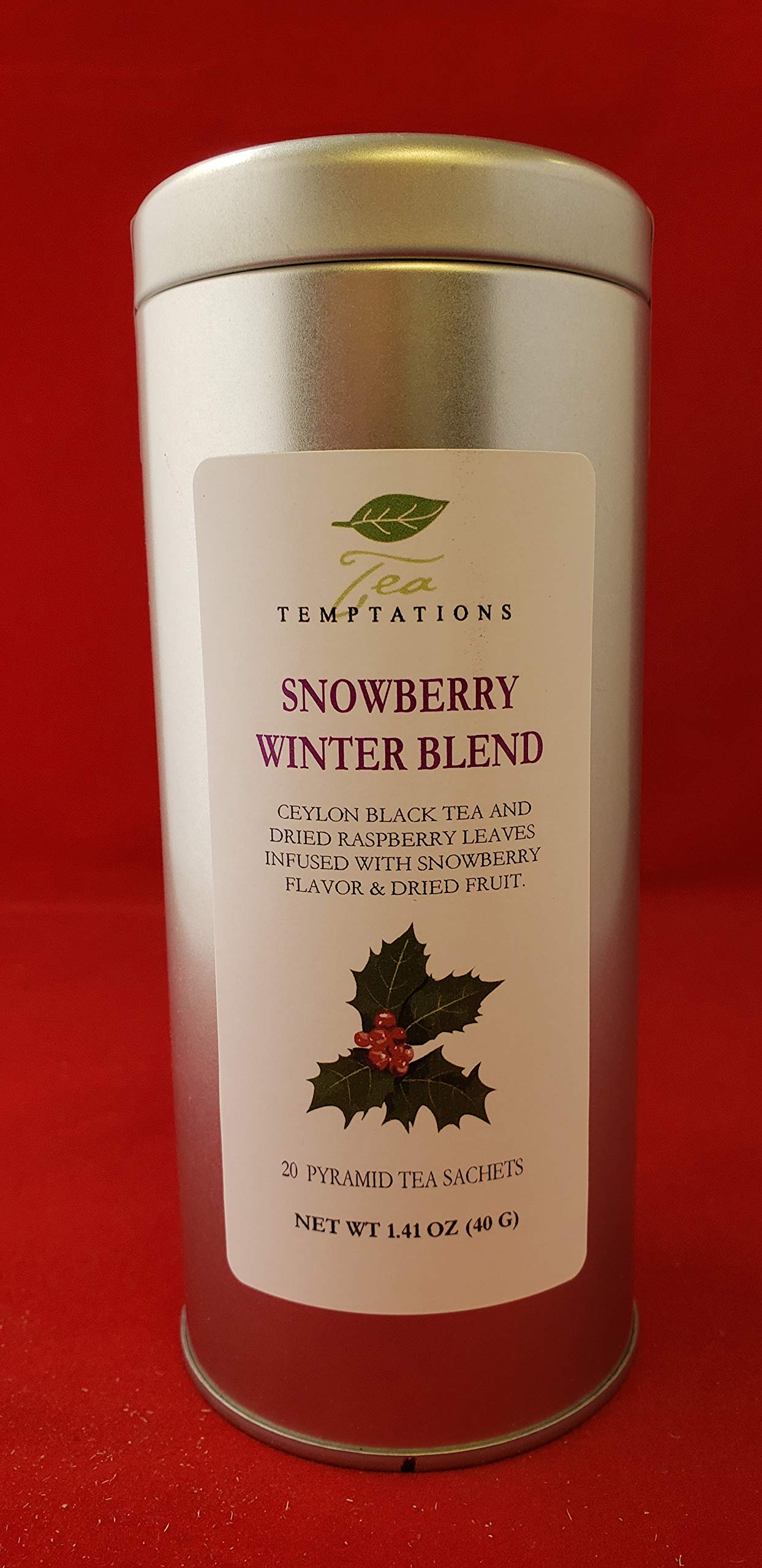 Snowberry Winter Blend in Pyramid Sachets (2 Tins)