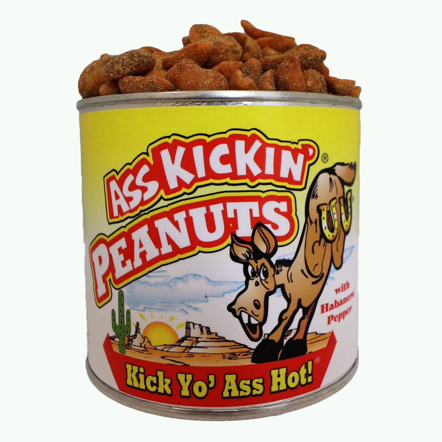 ASS KICKIN’ Habanero Pepper Spicy Hot Peanuts - 3 LB - Perfect Premium Hot and Spicy Peanuts - Ultimate Spicy Snack Gourmet Gift Hottest Peanuts - Try