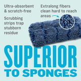 E-Cloth Kitchen Dynamo, Premium Microfiber Non-Scratch Kitchen Dish Scrubber Sponge, Ideal for Dish, Sink and Countertop Cleaning, 100 Wash Guarantee