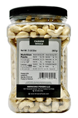 Raw Cashew - Premium Whole Nuts, Unsalted | Perfect for Snacks, Baking, and Dairy-Free Recipes | Keto-Friendly, High in Protein | 32 oz by Nirwana