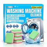 EEMANI Washing Machine Cleaner Tablets 24 Pack - Deep Cleaning for HE Front & Top Load Washer, 20g Tablets, Freshener for Drum & Tub - 1 Year Supply