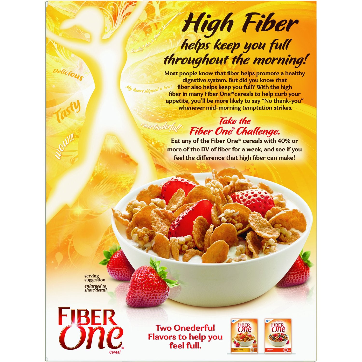 General Mills Cereals Fiber One Cereal, Strawberries and Vanilla Clusters, 13.2 oz
