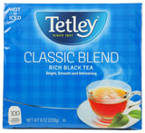 Tetley, Classic Blend Tea Bags, 100 Count