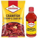 Louisiana Fish Fry Products Crawfish, Shrimp & Crab Boil Seasoning Bundle - 4.5 lbs Powder Boil and 16 oz Bottle of Concentrated Liquid Boil - Spicy