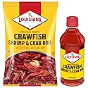 Louisiana Fish Fry Products Crawfish, Shrimp & Crab Boil Seasoning Bundle - 4.5 lbs Powder Boil and 16 oz Bottle of Concentrated Liquid Boil - Spicy