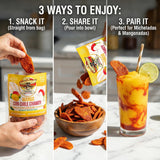 Chili Chamoy Mango Slices, 8.5 oz. Bag of Authentic Mexican Dry Fruit Candy, Sweet and Spicy Flavor, Fresh and Natural Dulce Mexicano, by Don Turinos