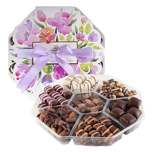 Fames Chocolates Gourmet Gift Box - Belgian Truffle Chocolate Assortment - Dairy Free, Kosher Chocolate with Caramel, Hazelnut, Crunch Nutty, Fudgy