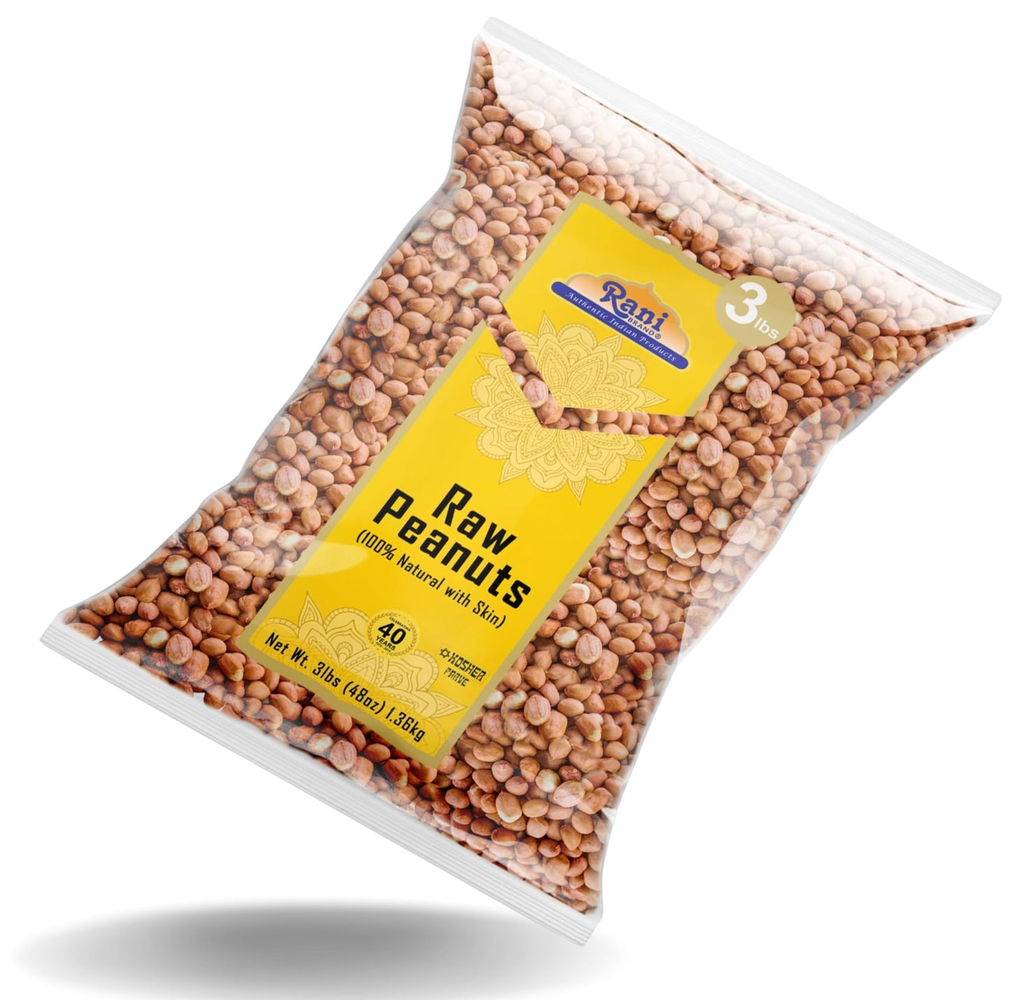 Rani Raw Peanuts 3lbs (48oz) & Pesi Gur 17.5oz (500g) Best for Making Special Peanut Brittle ~ All Natural | Vegan | Gluten Friendly | NON-GMO |