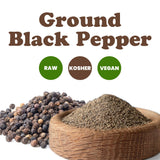 Food to Live Ground Black Pepper 4 Pounds - 100% Pure, The Essential Spice for Flavorful Cooking, Grilling & Baking, Vegan, Kosher, Bulk