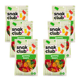 Snak Club Gummy Bears, Assorted Fruit Gummies, Bulk Candy, Fun Flavors Include Lemon, Orange, Strawberry, Apple, Pineapple, Gluten-Free Snacks, 7.5 oz