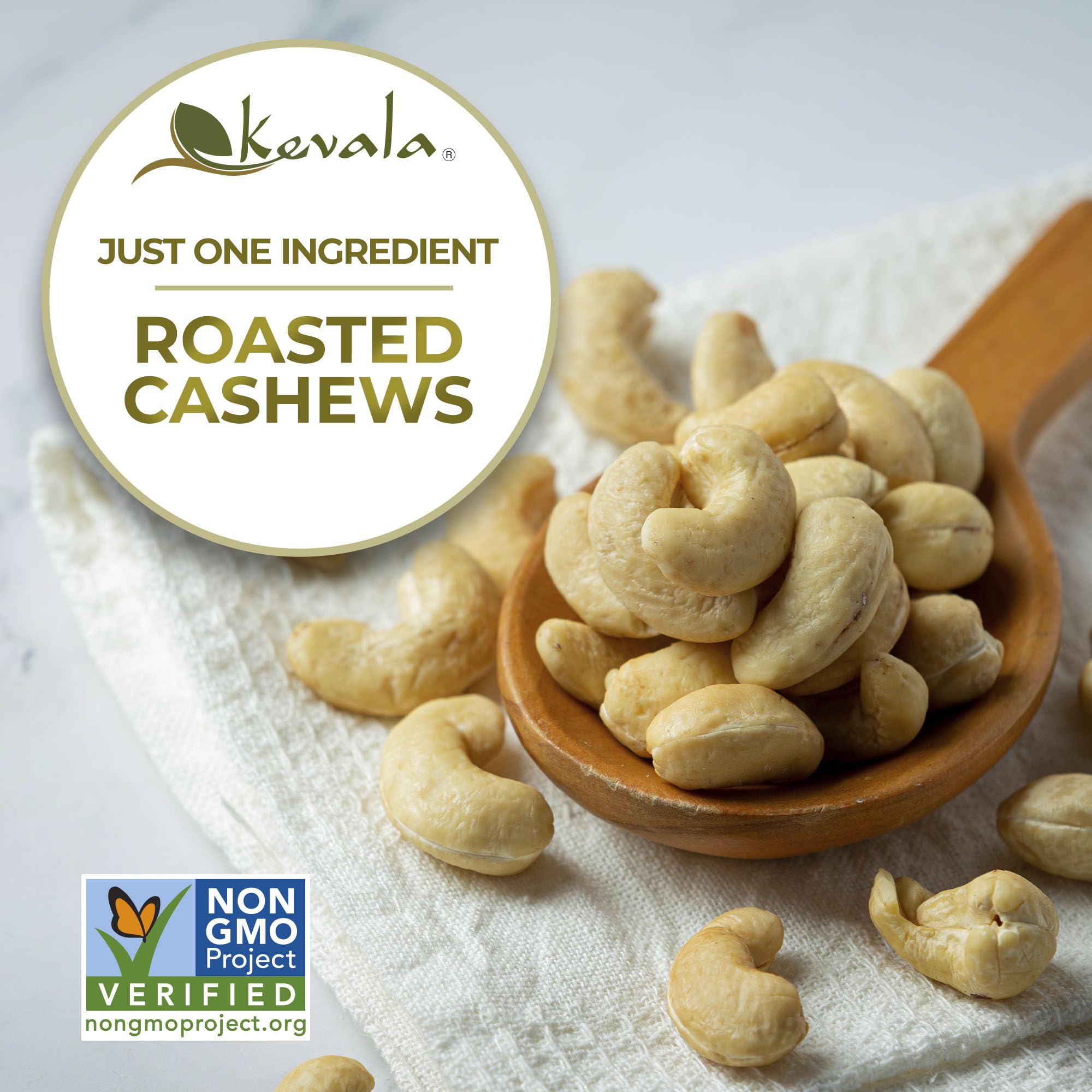 Kevala Cashew Butter - Spreadable Cream for Sandwiches Made with no Additives, Premium Natural Spread for Toast and Pancakes, Nutritious Addition