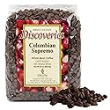 First Colony Colombian Whole Bean Coffee, Colombian Supremo, Light Roast, 100% Arabica Beans, 24oz Bag, Mild Chocolate & Nutty Flavor for Home Brewers
