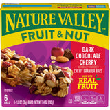 Nature Valley Fruit and Nut Granola Bars, Dark Chocolate Cherry, 6 ct, 7.4 OZ