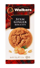 Walker's Shortbread Stem Ginger Cookies, Scottish Style Cookies, 5.3 Oz Box