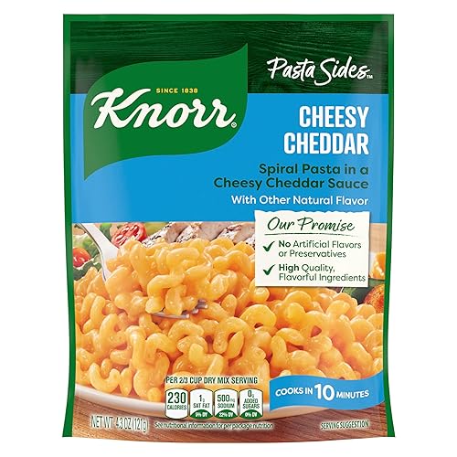 Knorr Pasta Sides Cheesy Cheddar Rotini For Delicious Quick Pasta Side Dishes 4.3 oz