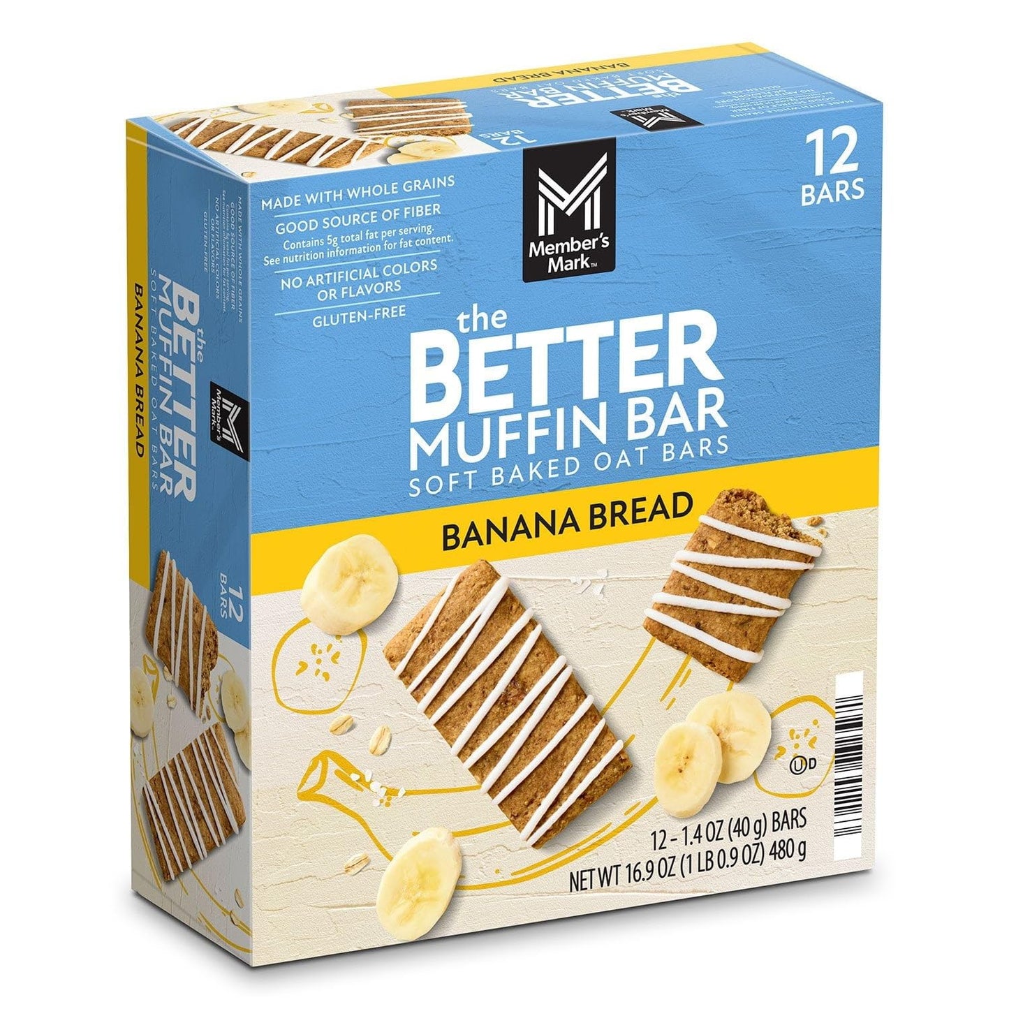 Member's Mark Better Muffin Bar Variety Pack, 1.4 Ounce (Pack of 24)