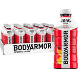 BODYARMOR ZERO Sugar Fruit Punch Electrolyte Drink, Natural Flavors, 28 Fl Oz Bottles (15 Pack), B Vitamins & Antioxidants Sugar Free Hydration
