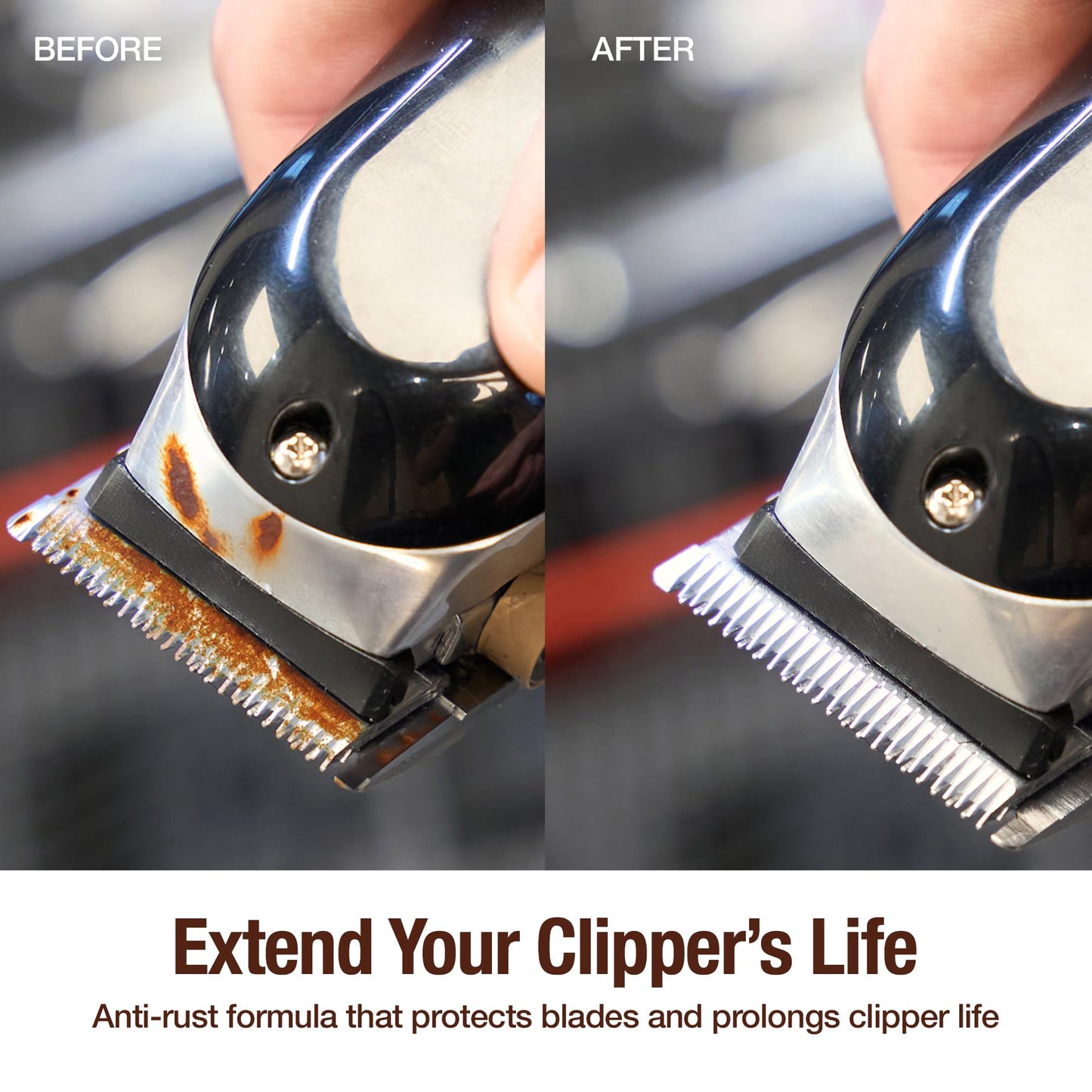 Barbicide Clipperside Hair Clippers Spray Cleaner Large 15 OZ. Bottle with EXCLUSIVE 5-In-1 Formula Disinfects