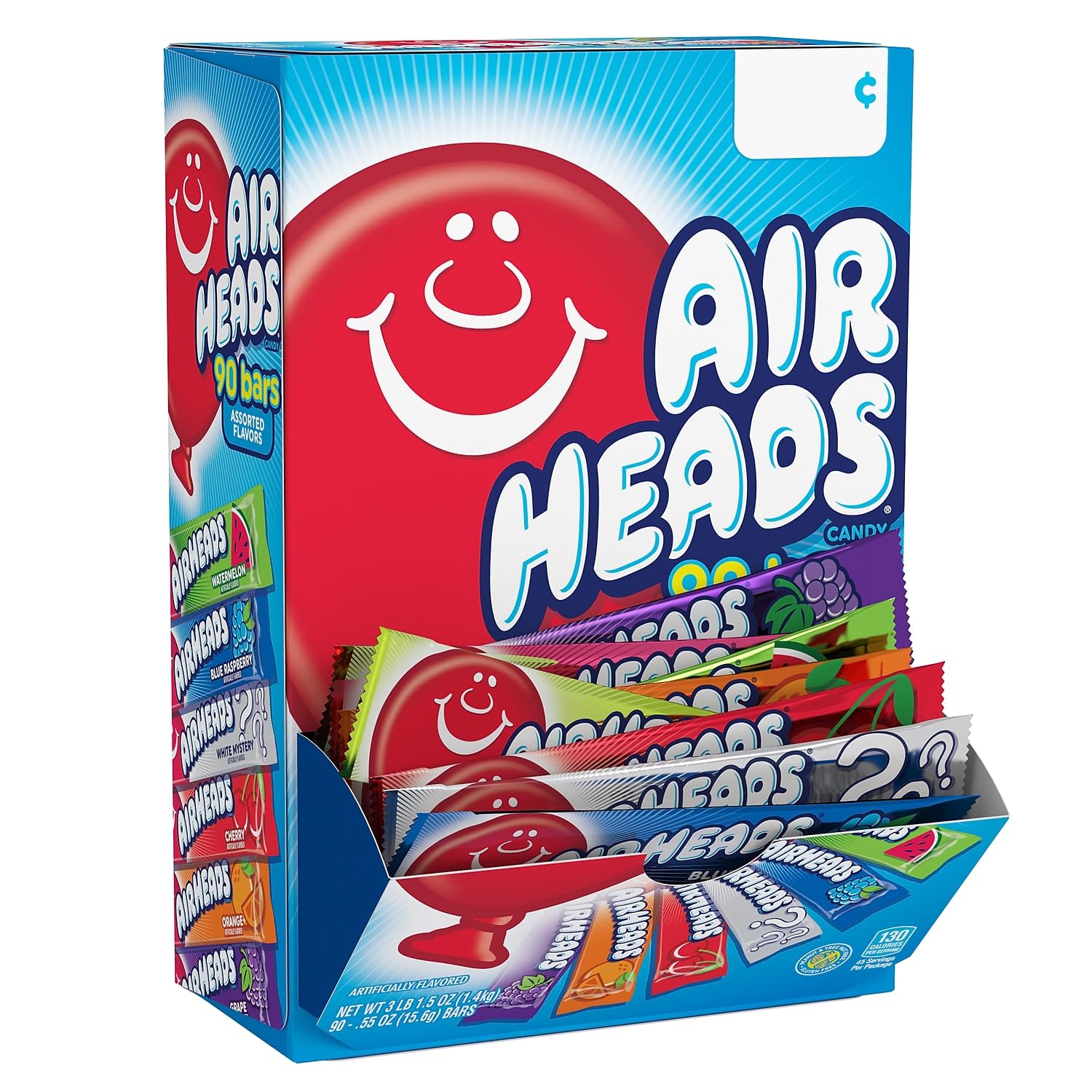 Airheads Assorted Flavors Variety Pack, 90-Count