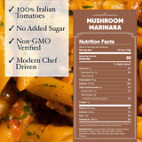 Carbone Mushroom Marinara Pasta Sauce, Italian Tomato Sauce, 4 Pack (24oz)