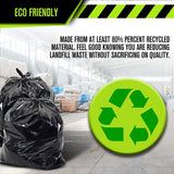 Aluf Plastics 45 Gallon 2.3 MIL Black Heavy Duty Garbage Trash Bags - 40" x 46" - Pack of 100 - For Contractor, Industrial, Institutional