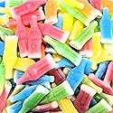 Wax Bottle Candy Drinks, 1 Pound Bag - Retro Wax Candy Bottles, Liquid Filled - Variety Flavor Nip Candy Juice - Classic Wax Candy for Old School