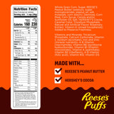 REESE'S PUFFS Breakfast Cereal, Chocolatey Peanut Butter Cereal, 11.5 oz