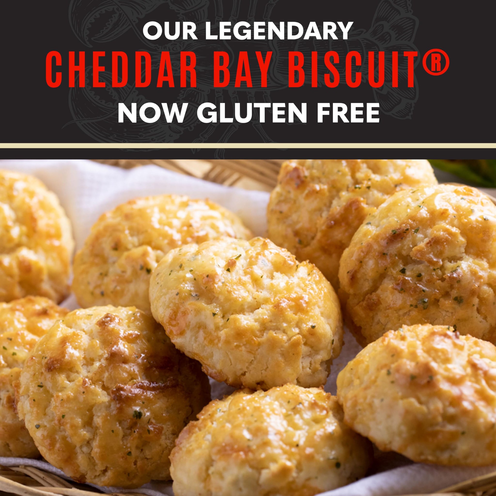 Red Lobster Gluten Free Cheddar Bay Biscuit Mix With Garlic Herb Seasoning, Cheddar Gluten Free Biscuit Mix, 11.36 Oz Box (Pack of 1)