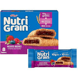 Nutri-Grain Breakfast Bars, Made with 10g Whole Grains, Snack Bars, Mixed Berry, 10.4oz Box (8 Count)