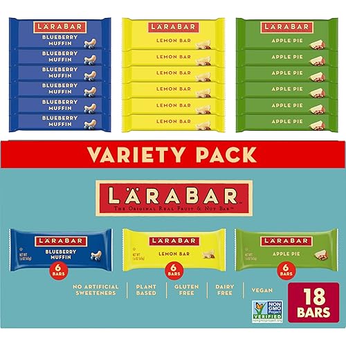 Larabar Fruit and Nut Bars Variety Pack, Gluten Free and Vegan, 28.8 oz, 18 Ct