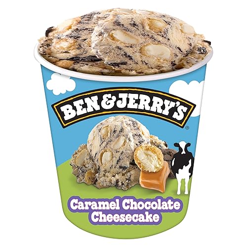 Ben & Jerry's Caramel Chocolate Cheesecake Ice Cream Pint Non-GMO 16oz
