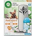 Air Wick Automatic Spray Starter Kit Fresh New Day Pet Fresh Cotton, Air Freshener, Essential Oils, Odor Neutralization