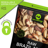 NUT CRAVINGS - Raw Brazil Nuts, Unsalted, No Shell, Whole, (16oz - 2 Pack) Packed Fresh in Resealable Bag - Kosher Healthy Snack, Food Assortments