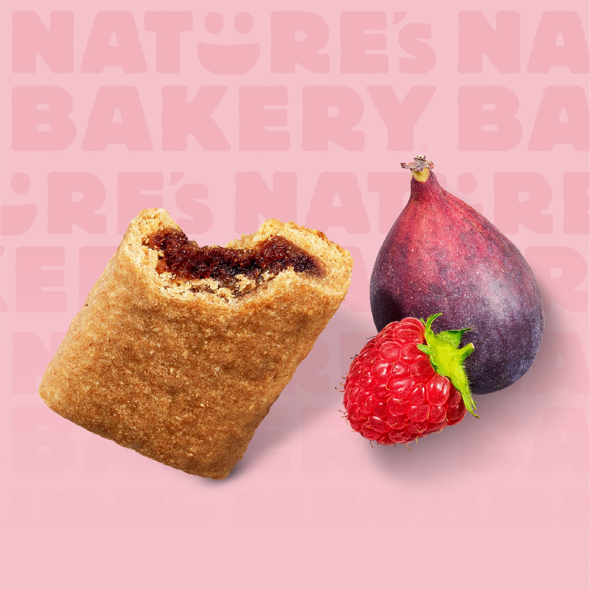 Nature's Bakery Fig Bar Minis, Raspberry, Whole Grain, Vegan Friendly, Kosher, Non-GMO, 10 Ounce (Pack of 6)