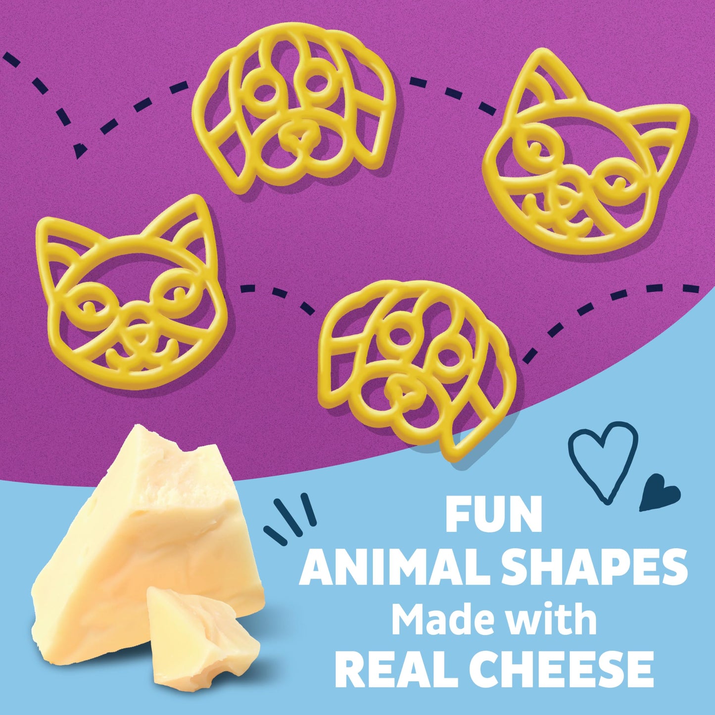Annie's Puppies and Kitties and White Cheddar Pasta and Cheese, Made with Real Cheese and Organic Pasta, 6 oz