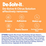 Orange-Sol De-Solv-It Citrus Solution, Wood, Glass, Laundry Stain Remover Spray, Odor & Stain Remover Clothes Laundry Spray, Citrus Solvent, 12-Ounce